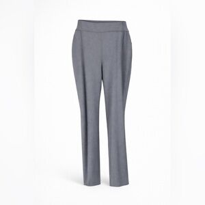 Roz & Ali Grey Pull-On Straight Leg Pants | Size 18